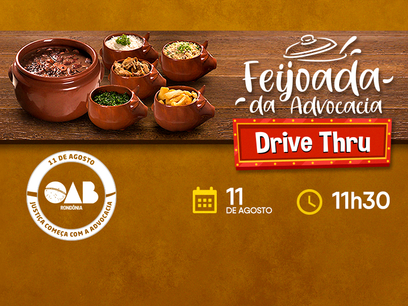 Feijoada drive thru em comemoração ao Dia da Advocacia acontece na