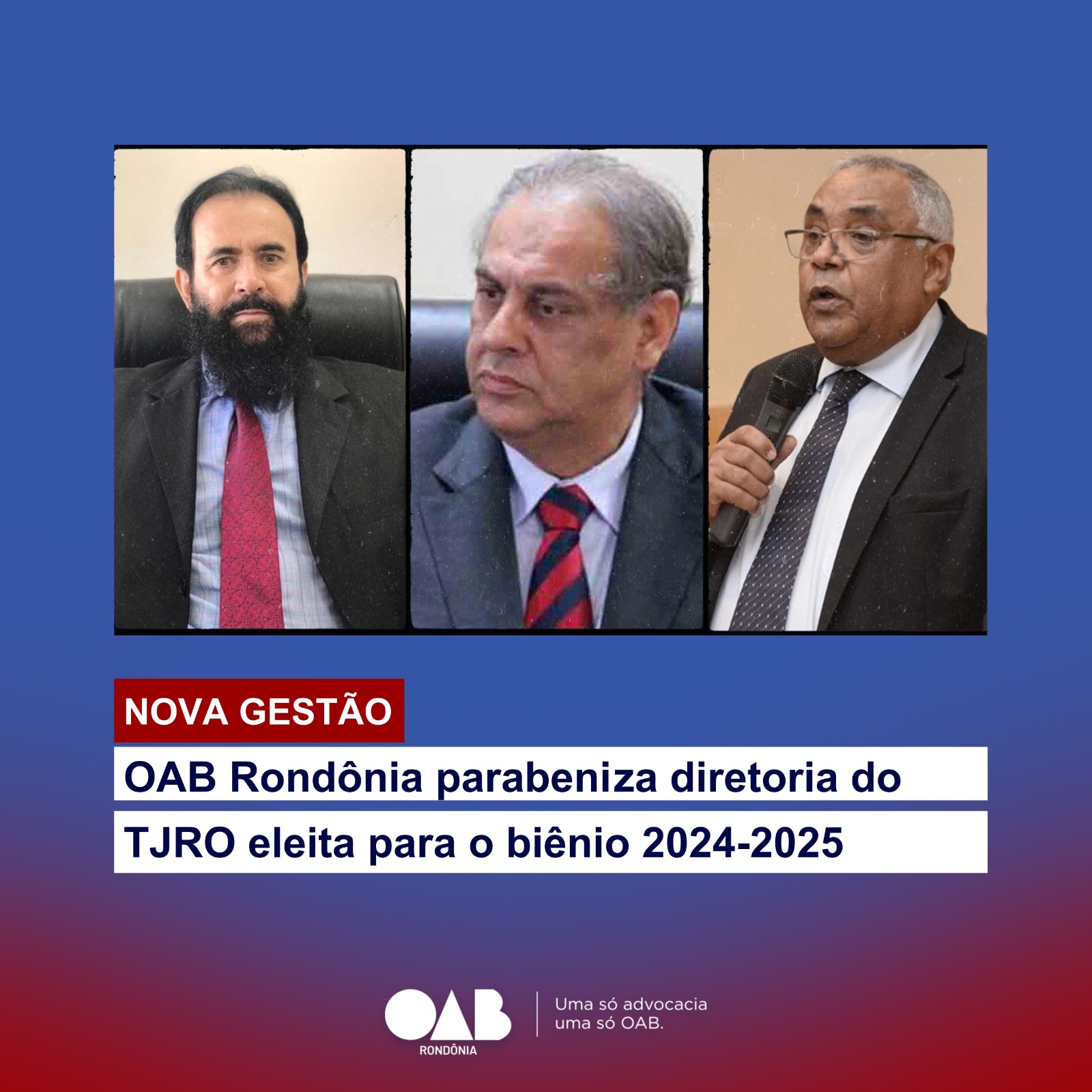 Oab Rond Nia Parabeniza Diretoria Do Tjro Eleita Para O Bi Nio