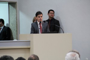Andrey Cavalcante durante discurso na ALE/RO