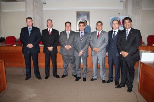 Andrey Cavalcante, Presidente da OAB/RO, e os seis candidatos à vaga de Desembargador do TJ-RO