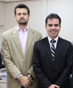 Presidente da OAB/RO, Andrey Cavalcante e o Presidente da Comissão de Defesa dos Direitos Humanos Seccional, Rodolfo Jacarandá