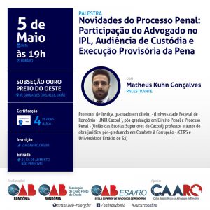 5.5- Novidades Processo Penal - Ouro Preto - Face
