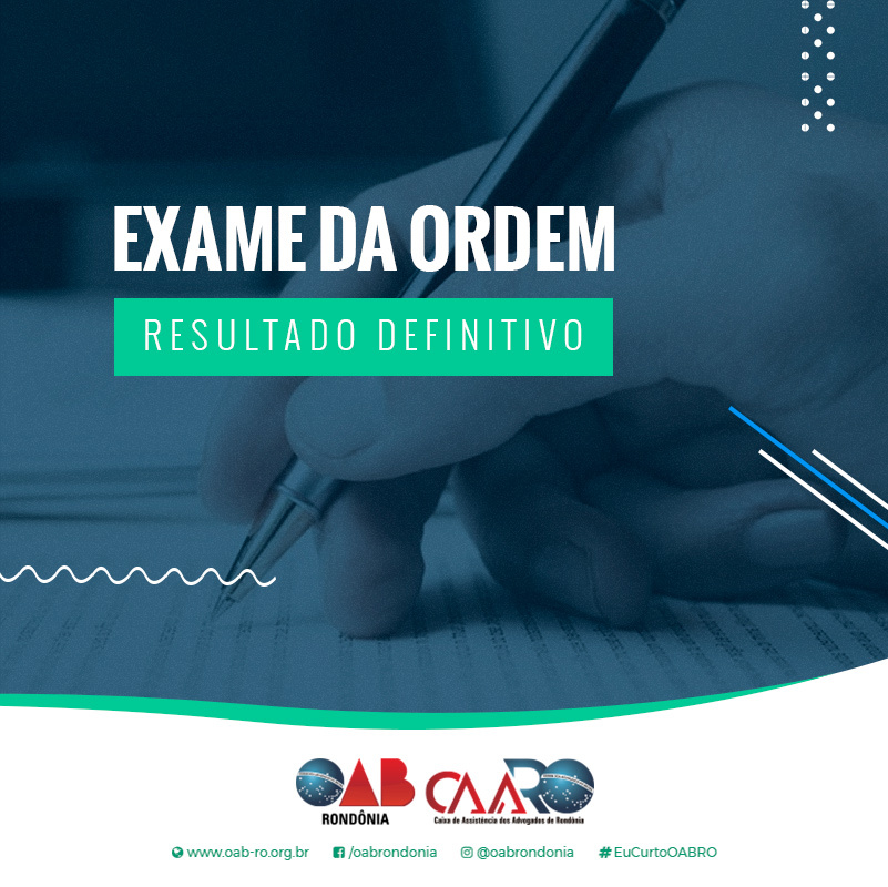 Confira O Resultado Definitivo Da 1ª Fase Do XXIX Exame De Ordem ...