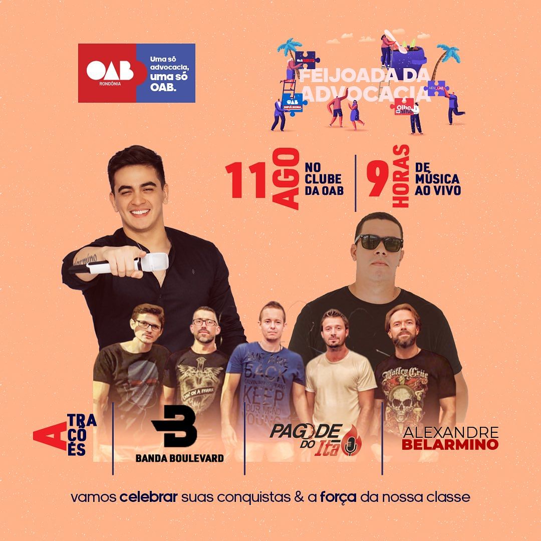 Feijoada da Advocacia terá 9 horas de música ao vivo - OAB Rondônia