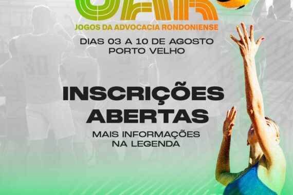 Jogos da Advocacia Rondoniense 2024, edição Porto Velho, estão com inscrições abertas